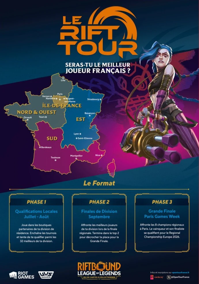 Visuel d'annonce du Rift Tour partagé par Riot Marco